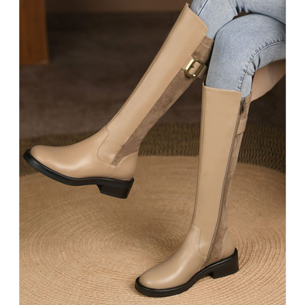 【3color】コンビネーションジョッキーブーツ X-374