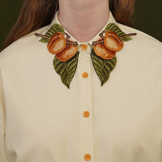 桃が成ったブリテッシュデザインシャツ sp0068