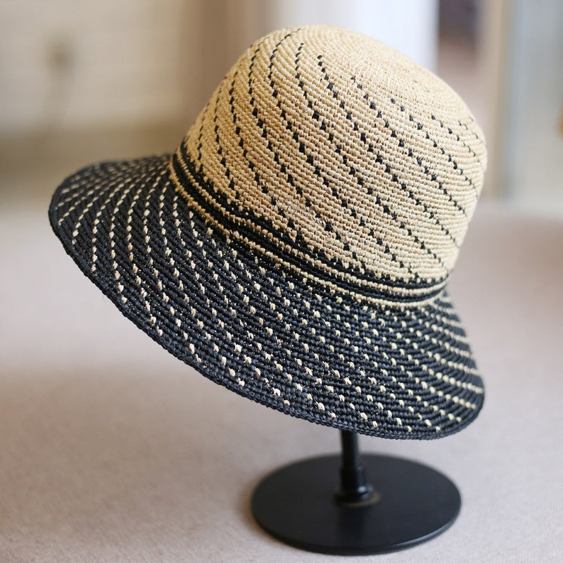 【4color】天然ラフィアの麦わら帽子