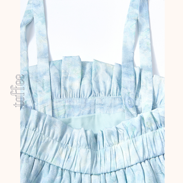 ヴィンテージプリントイレギュラーラップスカート《Z00842》