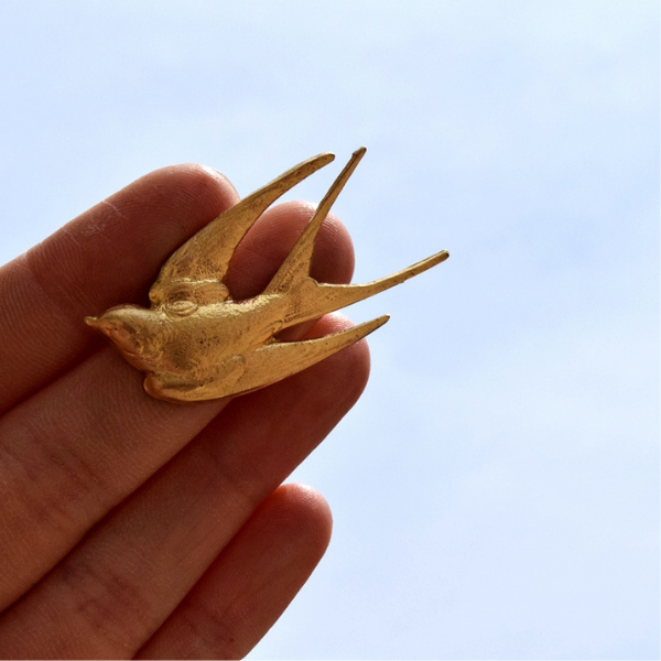 つばめブローチ X-093