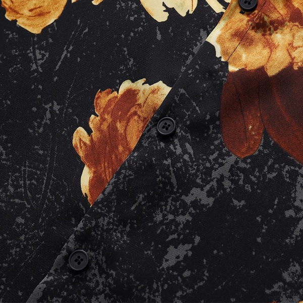 ボックスシルエット花柄シャツ《Z00919》