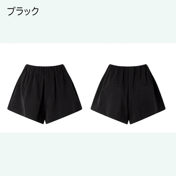 【2color】レトロラグジュアリー:スウェード調ショートパンツ 《C0205》