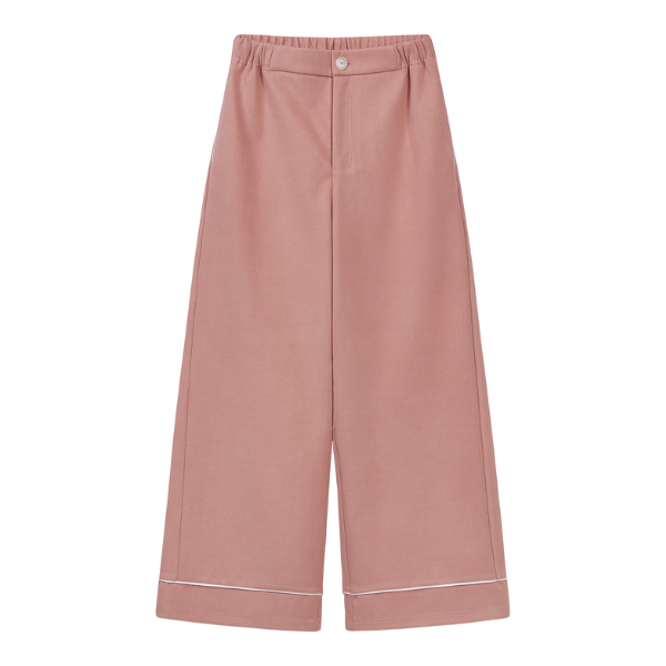 【2color】フレンチハイウエストワイドレッグパンツ Z00044