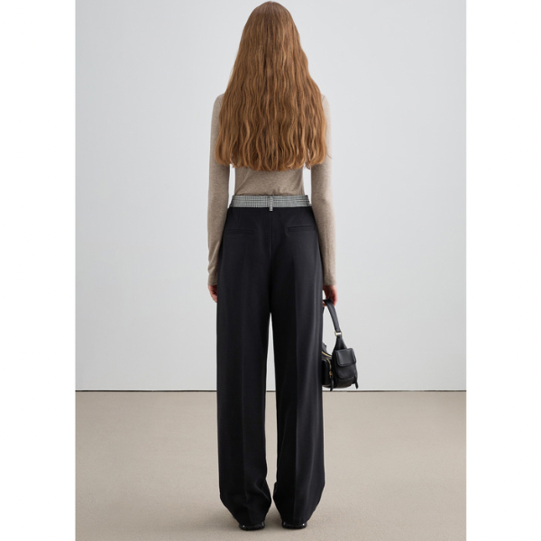 チェック切り替えセンタープレスパンツ X-415