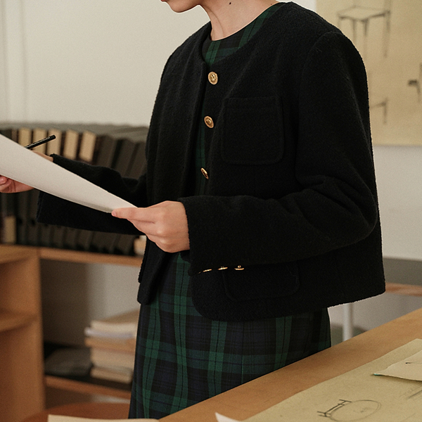 タータンチェックノースリーブミニワンピース Z00463