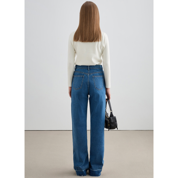 ワイドストレートデニム X-413