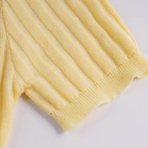 【2color】カットアウトスリムニットトップ《Z01009》