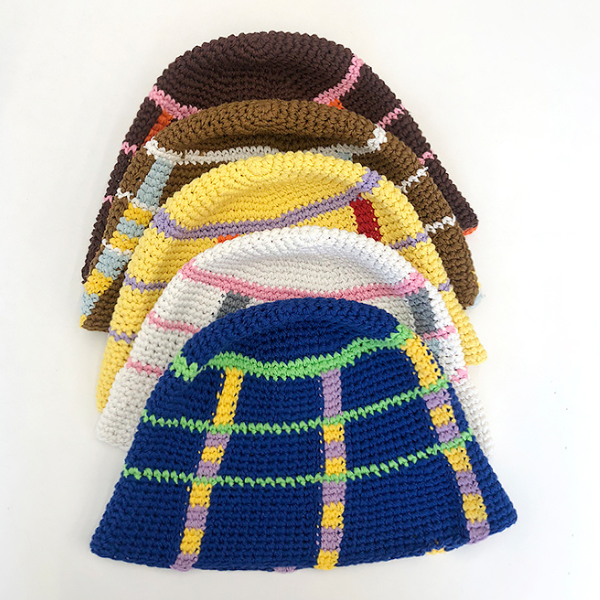 【5color】ラインバケットハット X-104