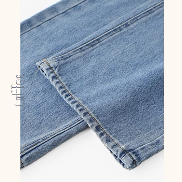 デザインポケット付きハイウエストジーンズ《Z00957》