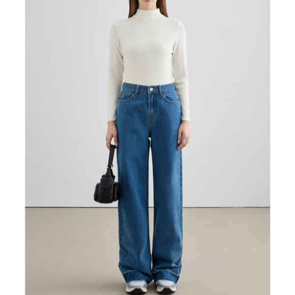 ワイドストレートデニム X-413