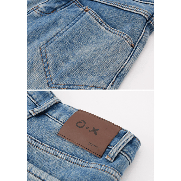 【2color】ハイウエストカジュアルストレートジーンズ X-482