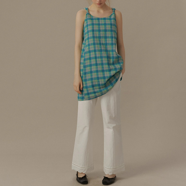 フリルウエスト&レースヘムホワイトパンツ《Z00823》