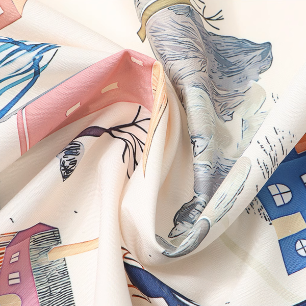 パッチポケット付きイラストプリントシャツ《Z00913》