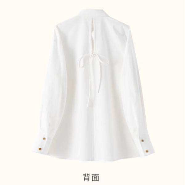 【3color】POLOカラーオーバーサイズ純綿シャツ《Z00883》