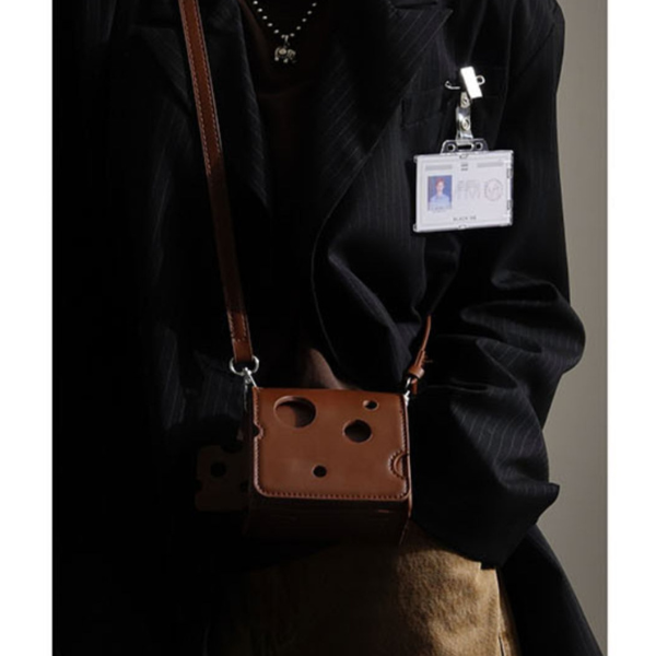 【3color】チーズシルエットスクエアショルダーバッグ AU-370