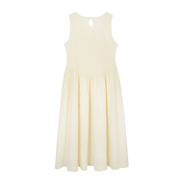 立体フラワー装飾ノースリーブワンピース《Z00828》