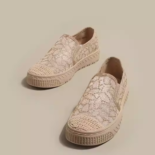 【2color】トータルエンブロイダリーメッシュシューズ W-199