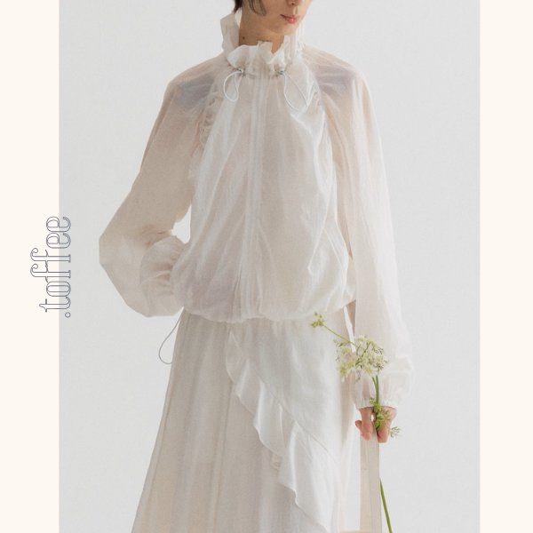 【5color】フルジップアップハイネックシアージャケット《Z00953》