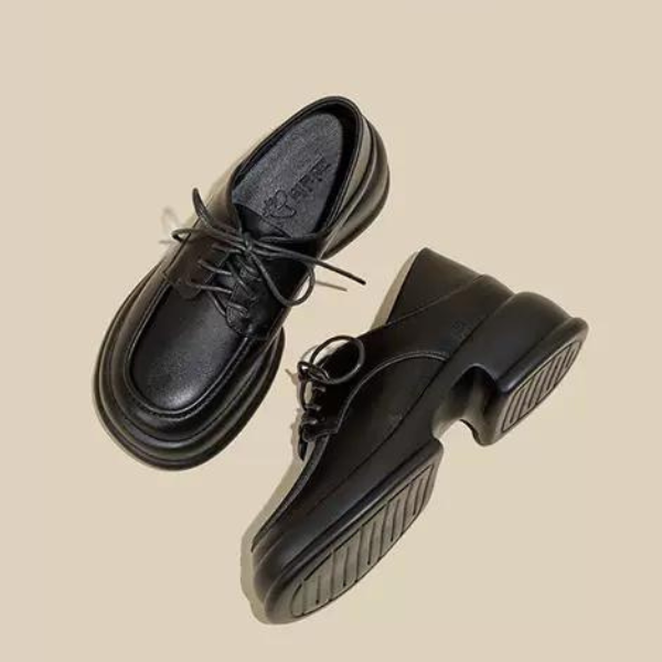 ミドルヒールレースアップシューズ w-055