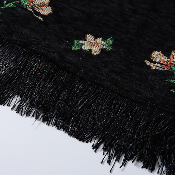 花柄タッセルジャカードスカート Z00574