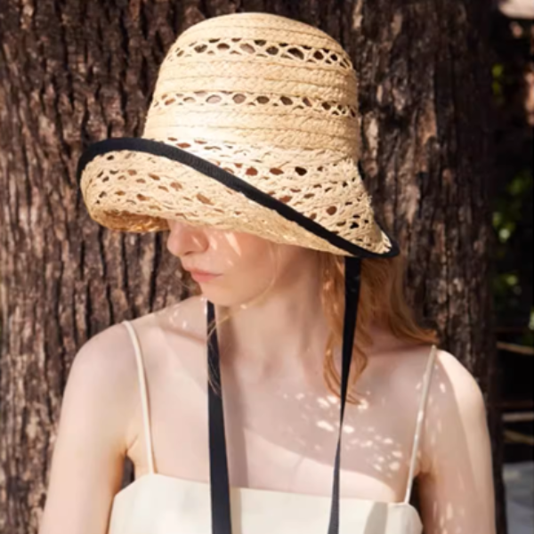 メッシュラフィアハット《Z01022》