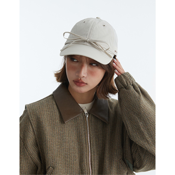 【2color】フロントリボンベースボールキャップ Z00133