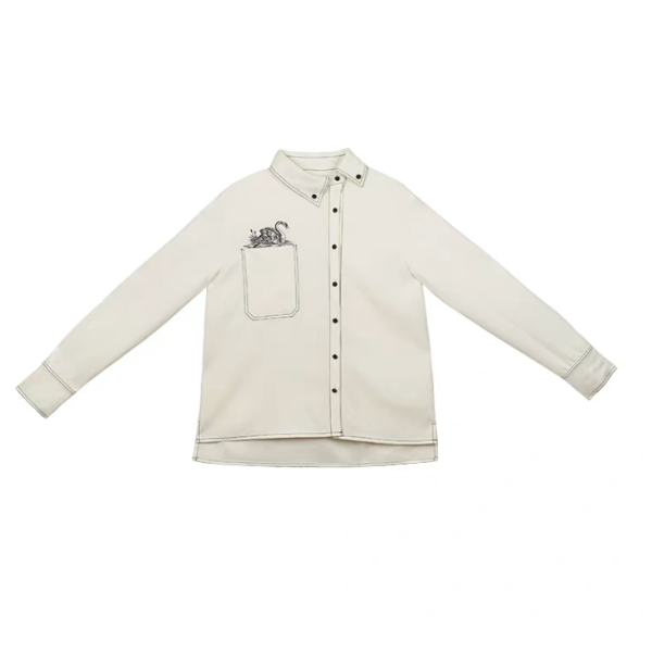 スワンエンブロイダリーシャツ W-171