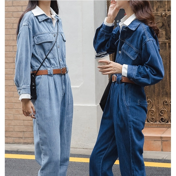 1枚で決まる!デニムオールインワン  tb026