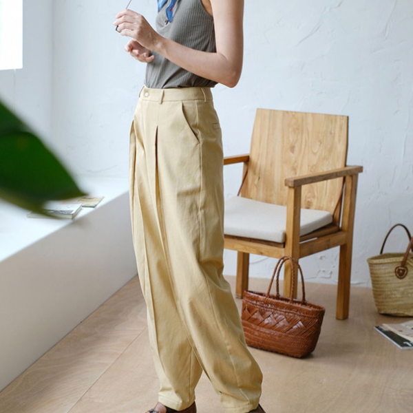 フロントスプリーツストリートパンツ X-264