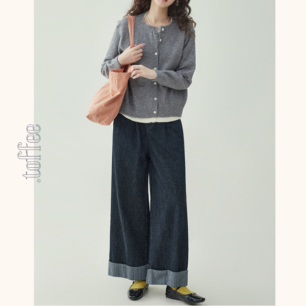 ハイウエストワイドバギーパンツ 《Z00733》