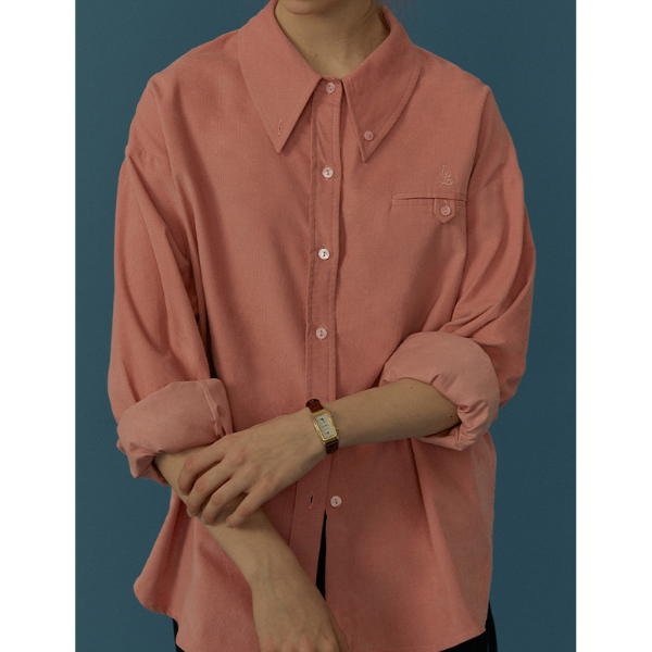 バックデザインローズピンクシャツ Z00067