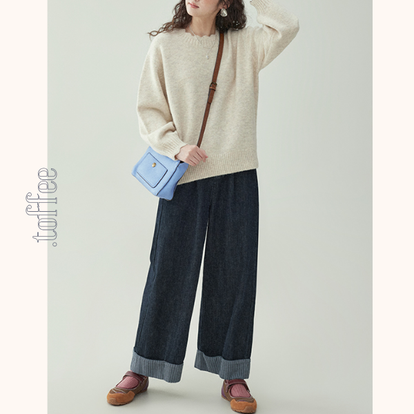 ハイウエストワイドバギーパンツ 《Z00733》