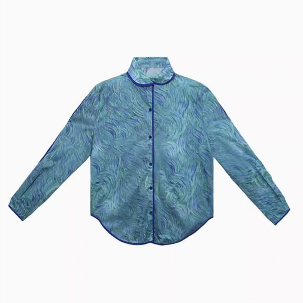 ゴッホ 自画像プリントブラウス C0126