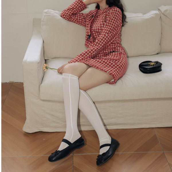 千鳥格子フリンジエッジセットアップ Z00018