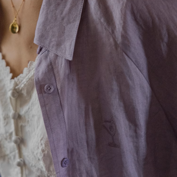 【4color】ランタンスリーブオーバーサイズシアーシャツ《Z00863》