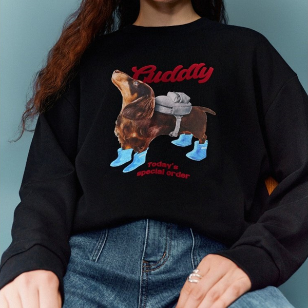 ドッグプリントスウェットシャツ 《Z00691》