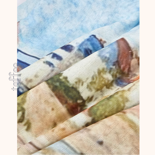 潮の音が聞こえる:シフォンプリントロングワンピース《Z00972》