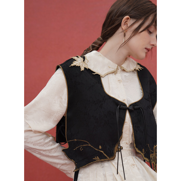 リーフモチーフベスト w-032