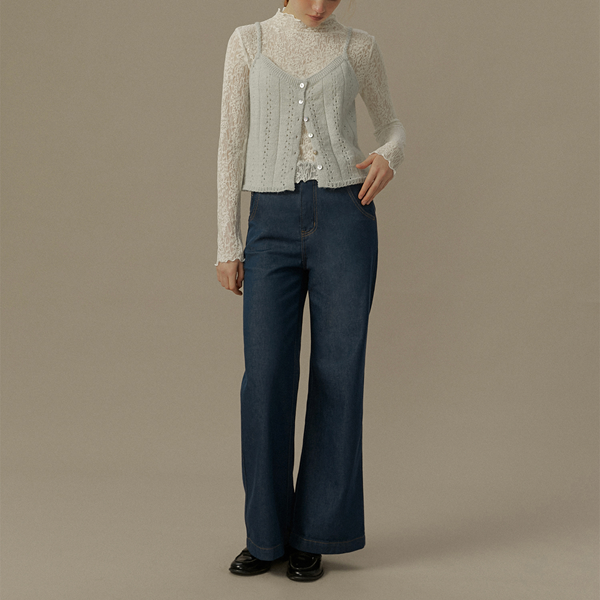 ツイストショルダーストラップメッシュキャミソール《Z00827》