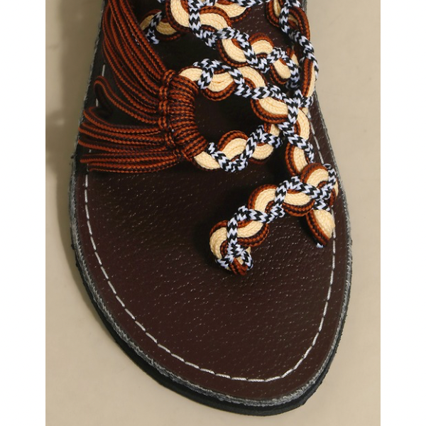 カラフル手織りフラットサンダル Z00211