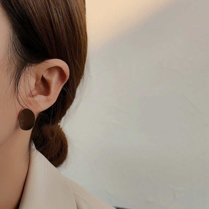 手書きのような輪っかと円のピアス  ac0004