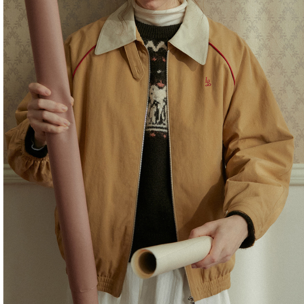 ジップジャケット&ショート丈スカートのセットアップ Z00065