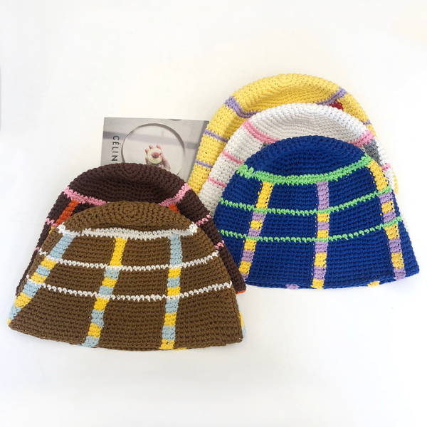 【5color】ラインバケットハット X-104