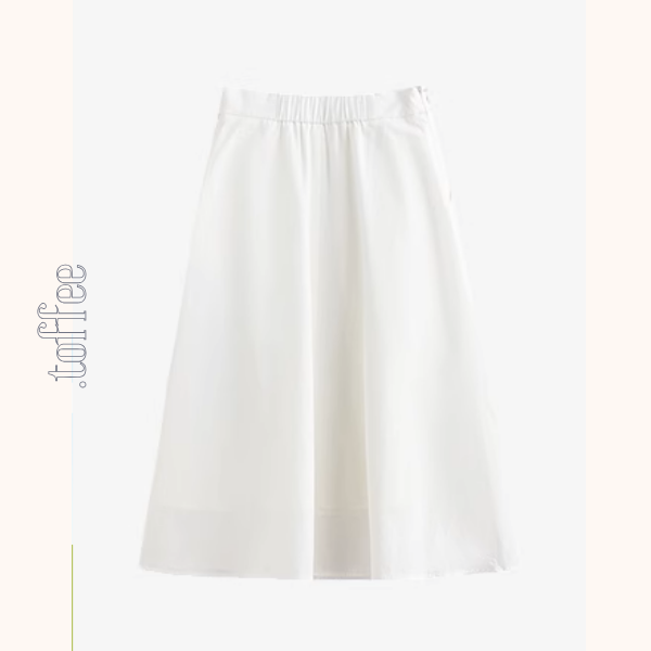 フラワー刺繍オーバーサイズシャツ&Aラインミモレ丈スカートセットアップ《Z00927》