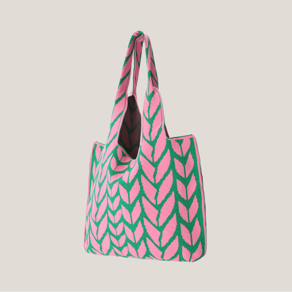 【3color】ボタニカルショルダートートバッグ Z00004