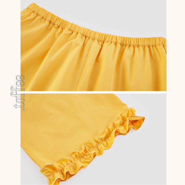 レースヘムペプラムノースリーブトップ&ストレートパンツセットアップ 《Z00982》