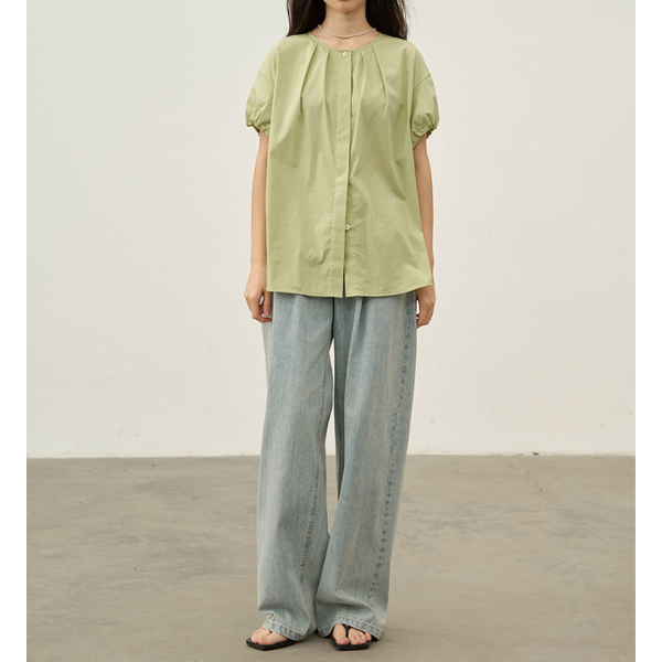 ルーズストレートデニムパンツ Z00224