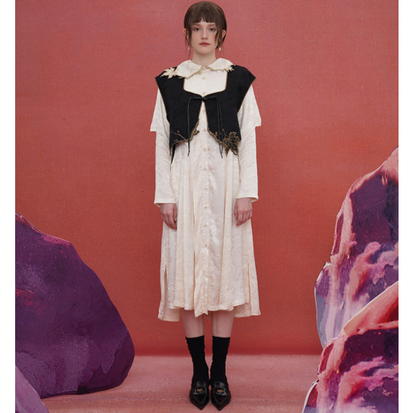 リーフモチーフベスト w-032