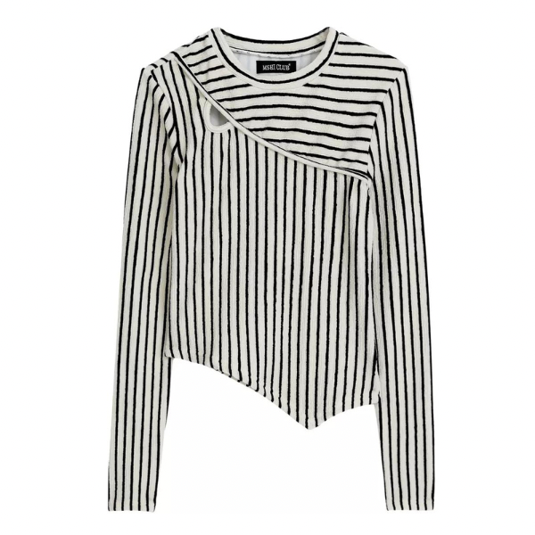 イレヘムストライプトップス w-141